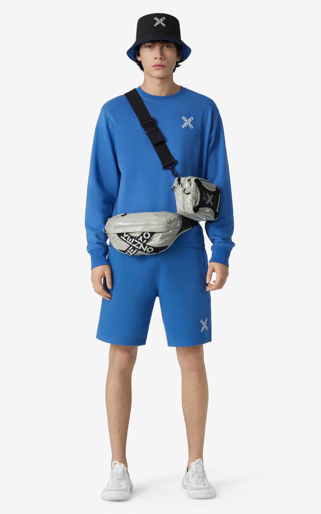 Shorts Kenzo Sport Little X Homme Bleu | DXZO-85360